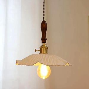 MESCXTY Japanese Style Chandelier,Retro Cracked Glass Penda…