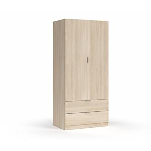 Habitdesign Armario de 2 Puertas y 2 cajones, 180x81,2x52 (…