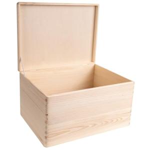 Creative DECO Pequeña Caja de Madera con Llave