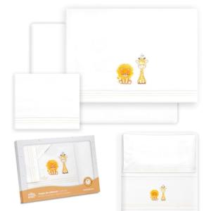 Interbaby - Sábanas Bebé Algodón para Minicuna - León Jiraf…