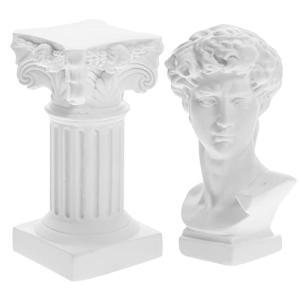 HOMSFOU 1 Set Greek David Bust Estatuas Roman Pilar Column…