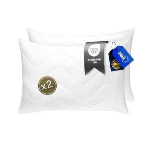 FAM' Home - Juego de 2 Almohadas hipoalergénicas de Lujo, 5…