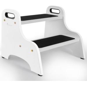 StrongTek Taburete de madera de 2 escalones para niños con…