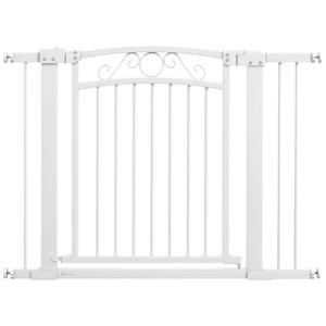 PawHut Barrera para Perros Puerta para Perros 76-104 cm Bar…