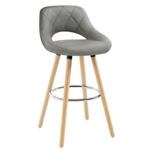 WOLTU Taburete Cocina, Taburete Alto con Respaldo Ahuecado…