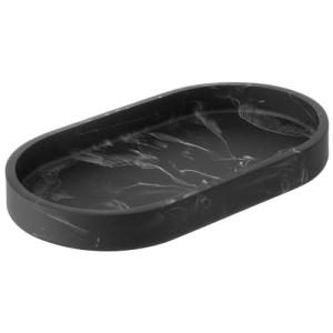 Navaris Bandeja decorativa negra - Organizador con diseño d…