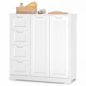 Xbro Armario de Baño con 4 Cajones y 2 Puertas, Mueble Auxi…