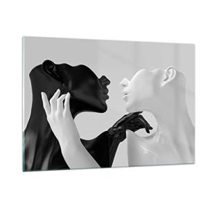 ARTTOR Decoracion Salon Negro Blanco Estatua Vidrios decora…