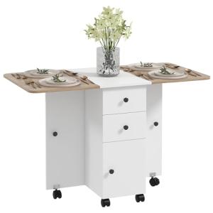 HOMCOM Mesa de Cocina Plegable Mesa de Comedor Plegable 2 t…