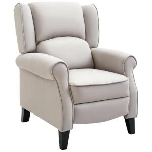 HOMCOM Sillón Relax Reclinable Manual Sillón Relax Tapizado…