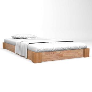 Homgoday Estructura de Cama sin colchón Madera Maciza Roble…