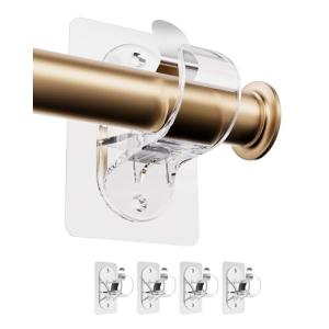 WEKIWGOT Soporte para Barra de Cortina Sin Taladro, Ganchos…