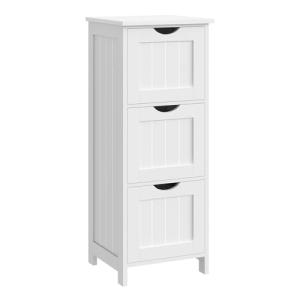 WOLTU Armario Baño de 3 Cajones, Cajonera de Baño, Mueble E…