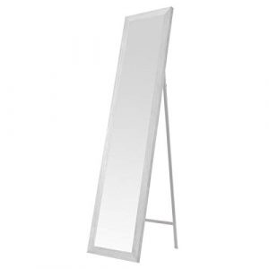 Espejo de pie Blanco nórdico de Madera de 37 x 157 cm - LOL…