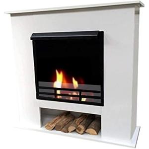 Chimenea de etanol y gel modelo 001W Deluxe blanco (a elegi…