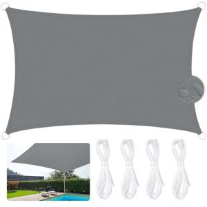 AQXONG Vela de Sombra Rectangular Impermeable 3x5m, 420D Ox…