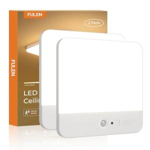 FULEN Plafon LED Techo con Sensor de Movimiento, Lampara Te…