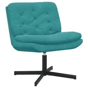 vidaXL Sillón Giratorio de Terciopelo Turquesa 63 x 75 x 76…