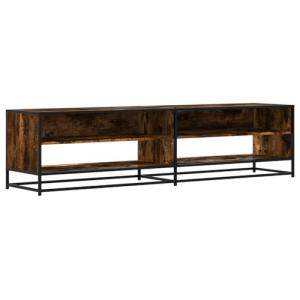 vidaXL Mueble de TV Madera de ingeniería Roble Ahumado 180,…