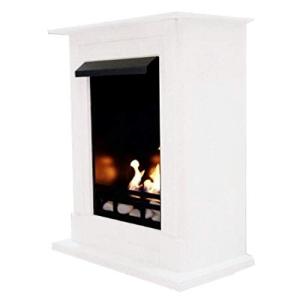 Chimenea Etanol y Gel Modelo Madrid Deluxe Granito blanco