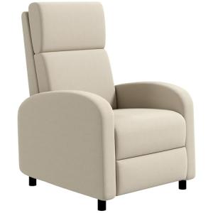 HOMCOM Sillón Relax Reclinable Manual Sillón Relax Tapizado…