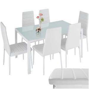 TecTake® Conjunto de Mesa y 6 Sillas de Comedor, Atractivo…