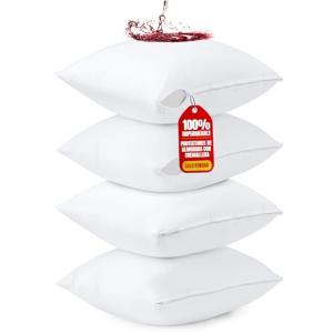 Utopia Bedding Protector de Cojin Impermeables 60 x 60 cm -…