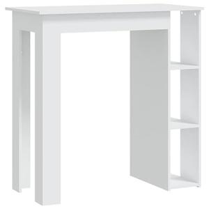vidaXL Mesa Alta Cocina con Estante Bar Bistró Mostrador Ce…