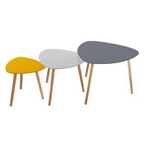 ATMOSPHERA CREATEUR D'INTERIEUR Set de 3 mesas de café romp…
