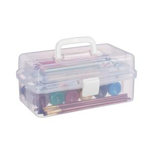 Relaxdays Estuche Organizador Transparente con 9 Compartimi…