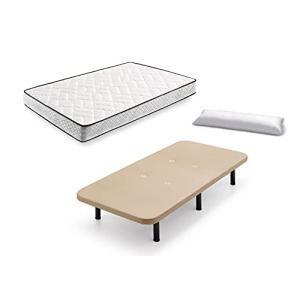 HOGAR24 ES Cama Completa - Colchón Flexitex   Base Tapizada…