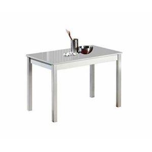 ASTIMESA Mesa de Cocina, Metal, Gris, 80x40cm