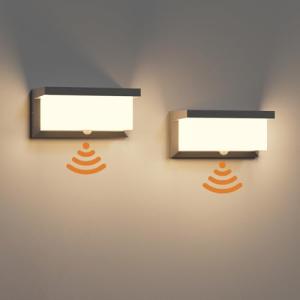 Klighten 2 piezas Lámpara de pared LED para exteriores con…
