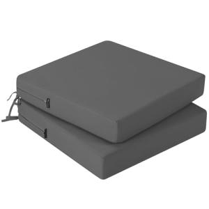 PRIMEPATIO Juego de 2 cojines para silla, 50 x 50, para ext…