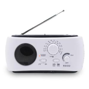 Radio de Emergencia Solar y Manivela Am/FM - Linterna LED  …