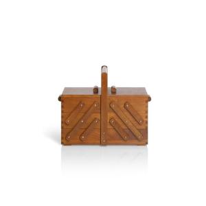 Prym 612549 Nähkasten aus dunklem Holz, M Cesta de Costura,…