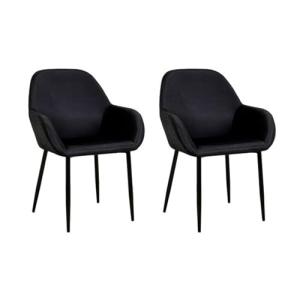 HOME DECO FACTORY Giulia – Lote de 2 sillones de Terciopelo…