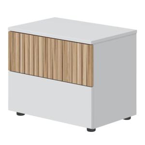 Habitdesign Mesita de Noche 2 Cajones, 42x50x34 (AltoxAncho…