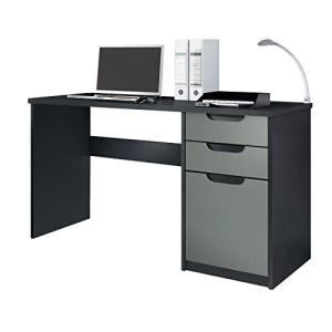 Vladon Escritorio Logan, Mesa Oficina con 2 Cajones y 1 Pue…