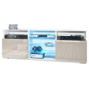 Vladon Mueble TV Granada, Mueble bajo con 2 Puertas y 6 Com…