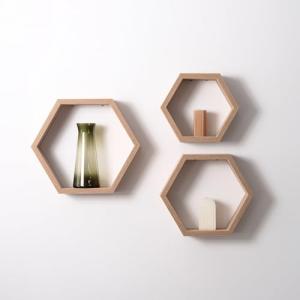 estanterias almacenaje - estanteria pared de madera hexagon…