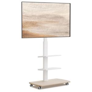FITUEYES Soporte TV de Pie con Ruedas Blanco para Pantallas…