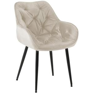 CLP Silla de Comedor Tanna en Terciopelo Acolchada I Butaca…