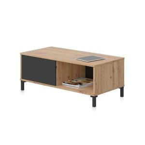 Habitdesign Mesa de Centro con 2 Huecos, Mesa Auxiliar, Mod…