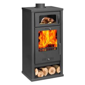 Estufa de leña con horno Balkan Energy Troy 7.8 kW