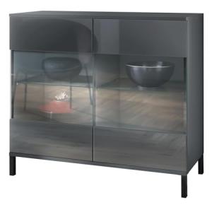 Vladon Cómoda Bari V3, Moderno Armario de Cocina con 2 Gran…