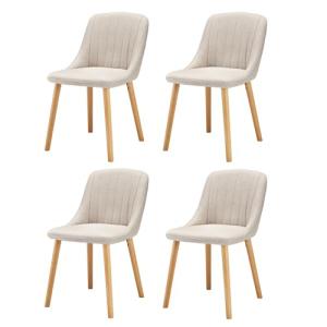 Goeurvant Silla Comedor Set 4 Cómodas Sillas Comedor Pata M…