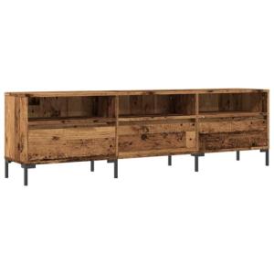 vidaXL Mueble de TV Madera ingeniería Madera Envejecida 150…