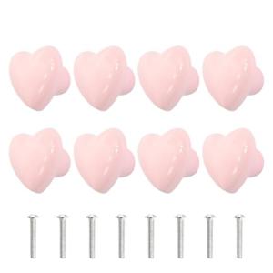Godneei 8 Pomos de Cerámica para Armario Forma de Corazón P…