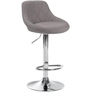 CLP Taburete De Bar Lazio Tapizado En Tela & con Base De Me…